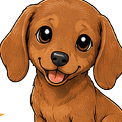 Everyday Smooth Red Dachshund