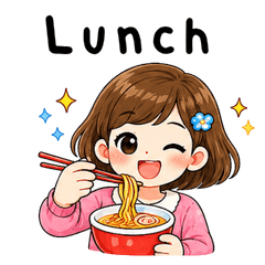Cute Girl Stickers By Nging