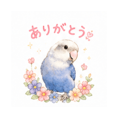 Fairy Blue Bird Stickers