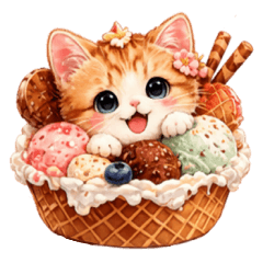 Sweet Cats stickers Vol.1