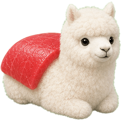 BIG! alpaca sushi