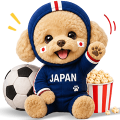 Exciting Soccer Cheer Toy Poodle