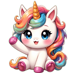Molly the Unicorn with Positive Energy