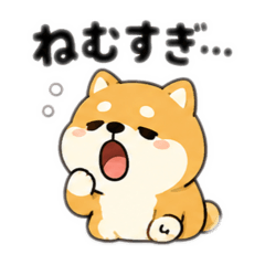 Sleepy mode shiba