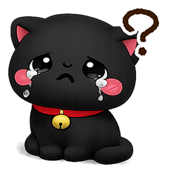 Small Black cat 3D 2