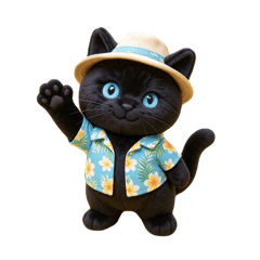 かわいい黒猫ニャン太　1