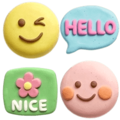 Cute clay art Sticker02