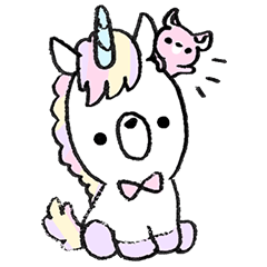 Candy Unicorn Sticker