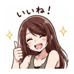 kawaii girl  stamp3