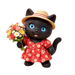 かわいい黒猫画像　ニャン子　1