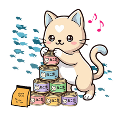 Cute cat sticker31.