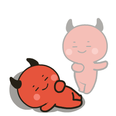 Cute Red devil 4 : Effect stickers