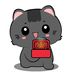Black Cat 7 : Animated Stickers
