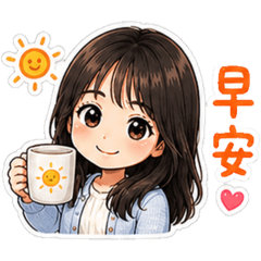 可愛女孩日常問候語