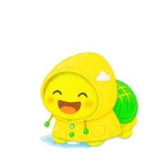晨雨穿雨衣