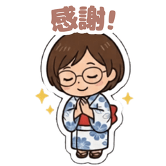 Kayo-san with a smile