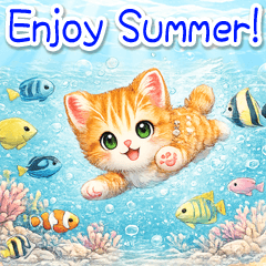 ちび猫みかん 海の仲間たち(英語版)