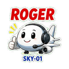 Airliner Radio Stickers