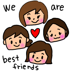 We Are Best Friends Forever – Line Stickers | Line Store