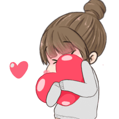 Korean Girl 2 : Full of Love Set – LINE stickers | LINE STORE