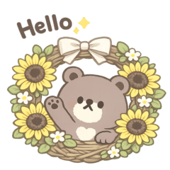 AI small small bear sticker #1