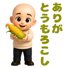 Funny Bald Guy Pun Stickers