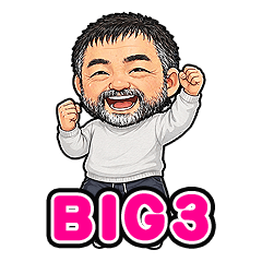 The Japanese bearded man 3 BIG Size