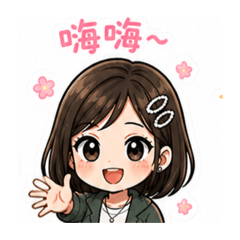 蘿拉傻大姐Q版人物關懷心情圖