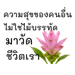 Thai flowers and well wishes.
