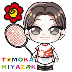[Badminton] Girl Tomochin Stickers