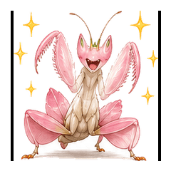 Full Reaction Orchid Mantis