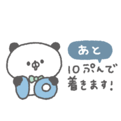 cute ribbon panda sticker #18