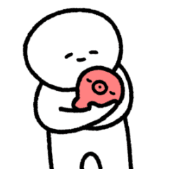 Cute Octopus move Sticker