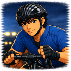 Cool Keirin Racer Stickers