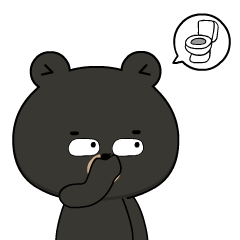 Weird Black Bear 2 : Animated Stickers