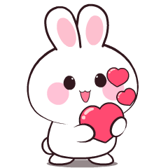 Kawaii Rabbit 7 : Pop-up stickers