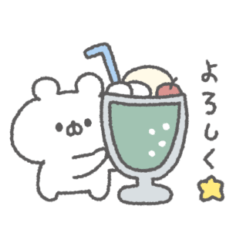 ribbon bear sticker #23
