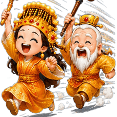 Big Stickers: Mazu & Earth God Slang