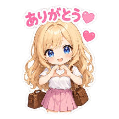 Cute Blonde Girl Daily Stickers