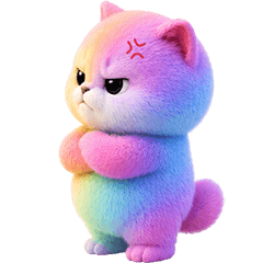 Cat Rainbow So Cute (No Text)