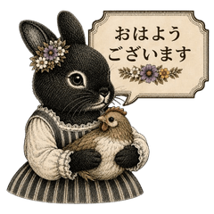 Everyday Life of a Black Rabbit