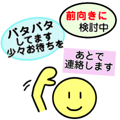 Sorry I can't answer immediately[MOVE]