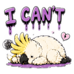 White Cockatoo Daily Stickers 3