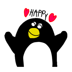 hand-drawn penguin