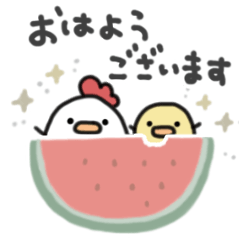 Rainy & Summer Chick Stickers
