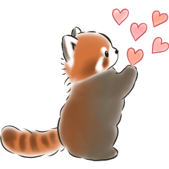 Cute Red Panda Greetings (JP)