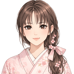 A Sticker of a beautiful woman