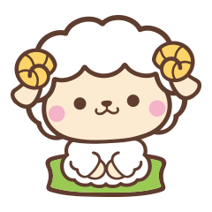 文字なし1♪まんまるヒツジさん