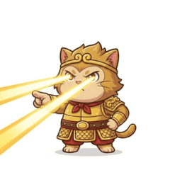 Monkey Cat: Cute Stickers 2!