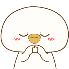 Cute Bald Bird 4 : Pop-up stickers